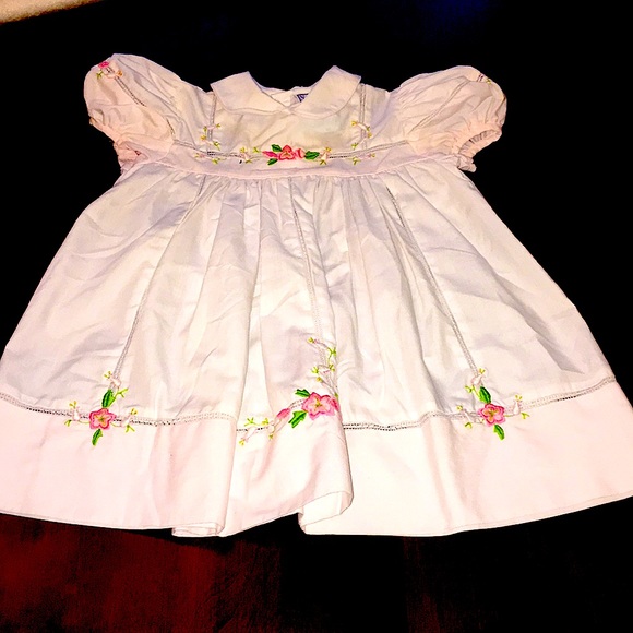 White and Pink Toddler Dress - Picture 1 of 8